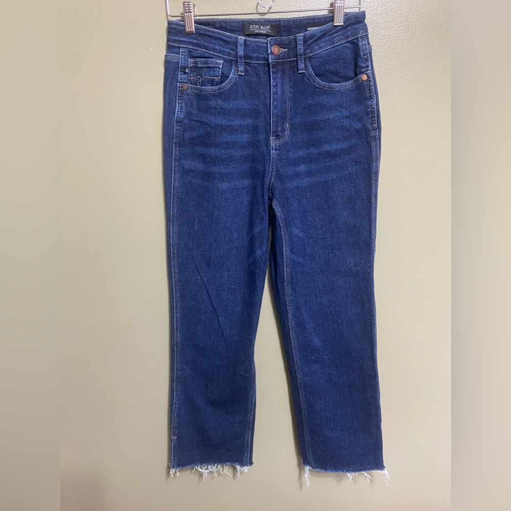 Judy Blue‎ Cropped Straight Jeans, Size 3